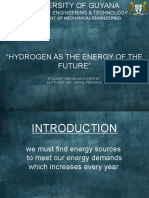 Hydrogen as the Energy of the Future