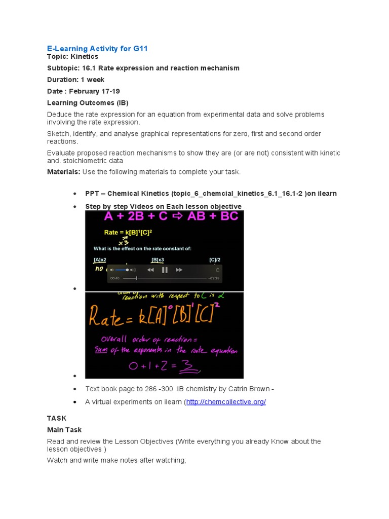 E-Learning Activity For February 17-19 | PDF