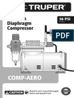 Compresor de diafragma para aerógrafo, 1/5 HP, 110 V, Compresores Para  Aerógrafo, 17247