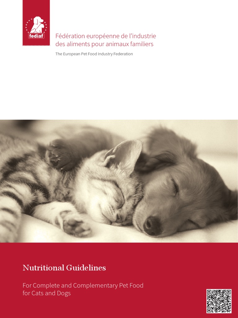 FEDIAF Nutritional Guidelines July2016 2 PDF Nutrients Dog Food