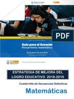 DOCENTE 3ER GRADO MATEMATICAS 18-19 Portada PDF