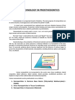 Nanotechnology in Prosthodontics