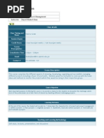 Project Management Outline