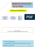 El Pensamiento Educativo en El Peru