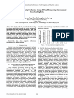 Information Service Quality Evaluation Study of Cloud Computing Environment Based On Big Data