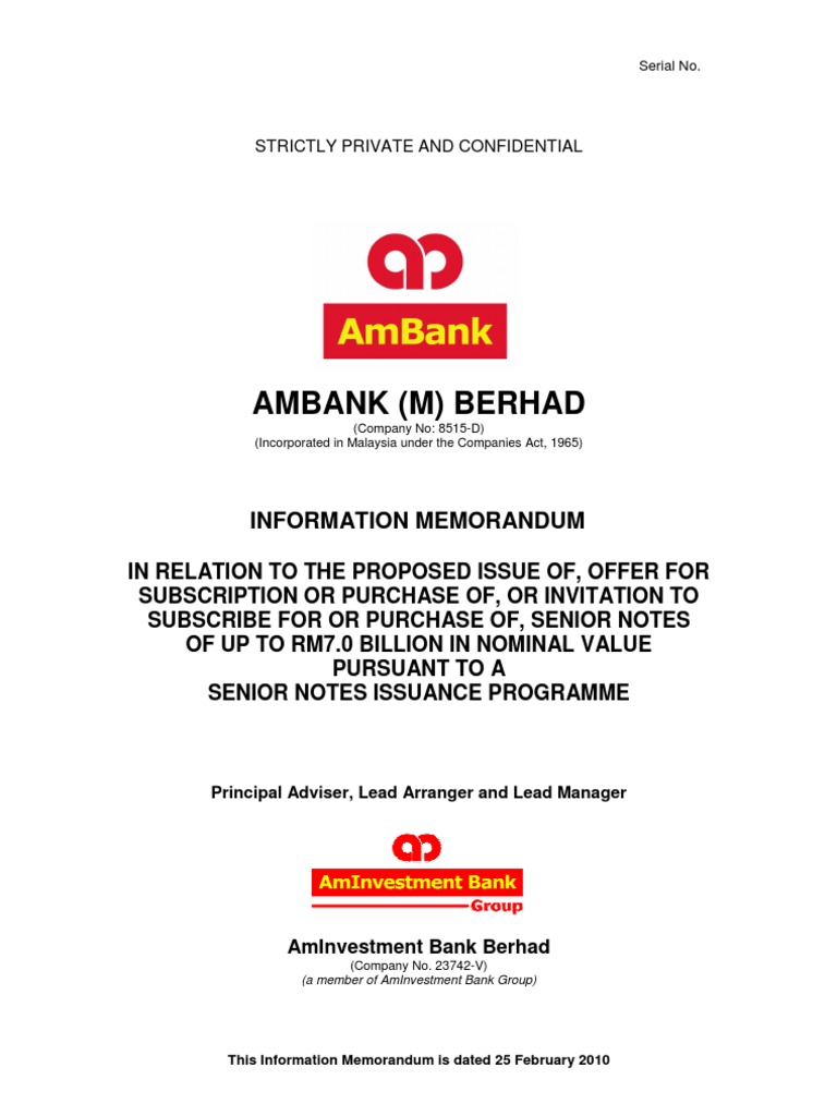Ambank Info Meno Pdf Financial Transaction Conflict Of Interest