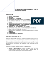 Acta de Eleccion de Directiva 2019 Páso Candela