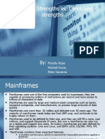 Mainframes Strengths Vs