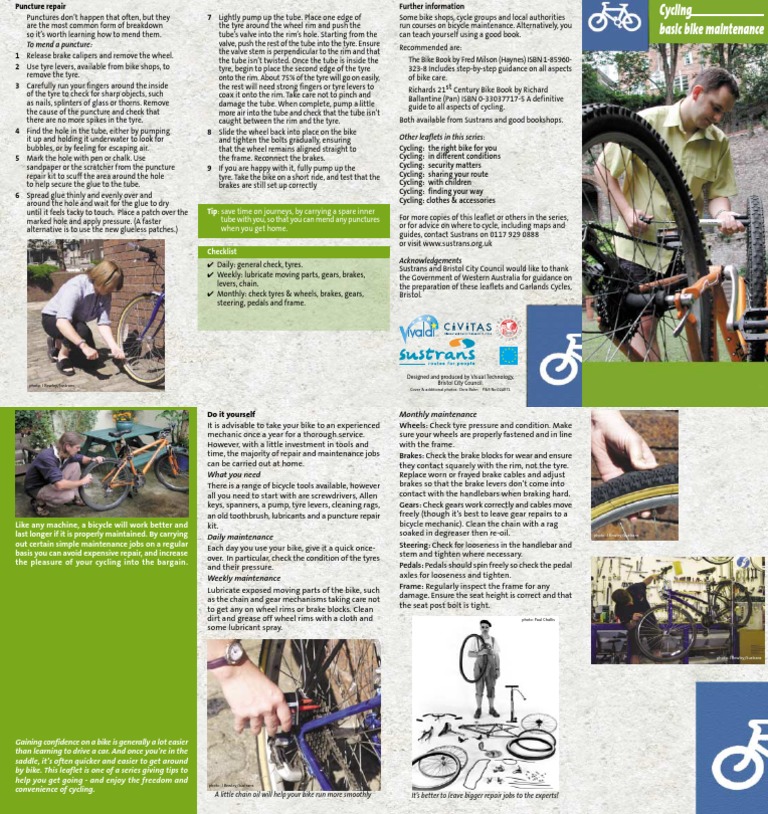 (Fitness) Cycling Basic Bike Maintenance PDF PDF Land Transport