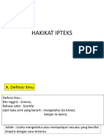 2) Hakikat Ipteks