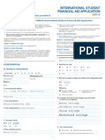 2020 21 International Student Financial Aid Application PDF