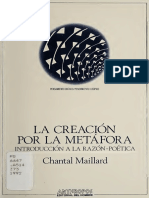 La Creación Por La Metáfora Introducción A La Razón Poétic PDF