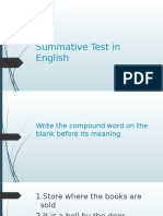 summative test in English 3rd Grading