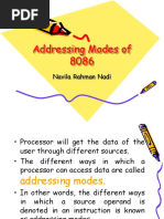 Addressing Modes of 8086: Navila Rahman Nadi