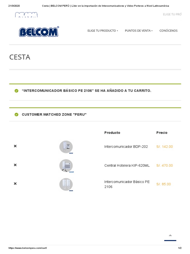 Belcom Intercomunicador | PDF | Electrónica | Tecnología de información ...