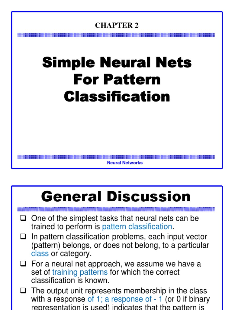 Simple Neural Networks for Classification | PDF | Artificial Neural ...