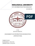 Delhi Technological University: Department of Information Technology
