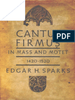 Cantus Firmus in Mass and Motet, 1420-1520 (1963, Sparks - Entire Book)