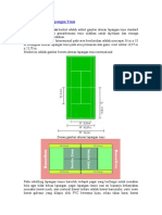 Gambar Ukuran Lapangan Tenis