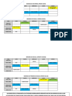 Horario de Trabajo en Cuarentena Sección Preescolar