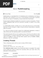 C++ Multithreading