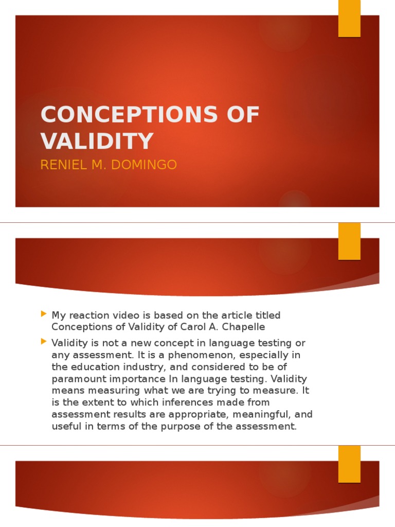 Understanding Validity in Language Testing | PDF | Educational ...