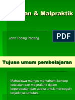 Malpraktik Dalam Keperawatan