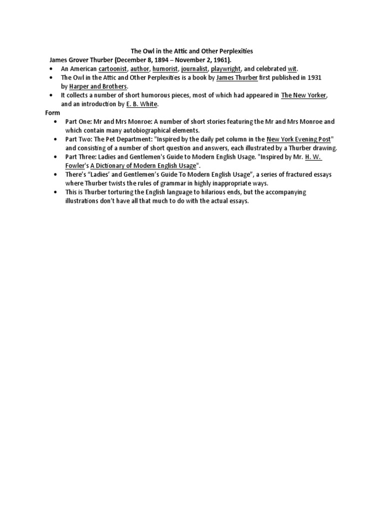 The Owl in The Attic PDF