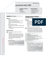 Getting Started With CAE: Speaking: Language Structures & Functions