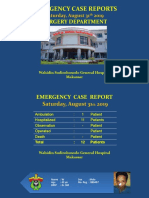 Emergency Case Reports: Surgery Department