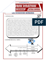 Las Invaciones Bárbaras para Segundo Grado de Secundaria