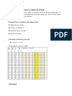 Tablas de Verdad y Cauntificadores UNAD