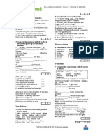 Pre-Intermediate Quick Check Test 6A: Grammar