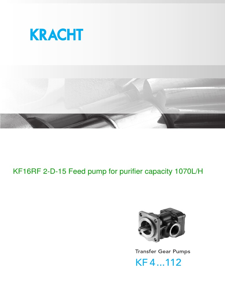 Kracht Transfer Gear PP PDF Oil Pump