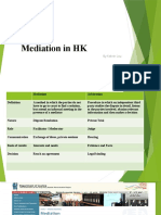 Mediation in HK: by Kelvin Lau