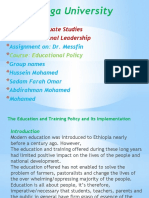 Education Policy Analysis