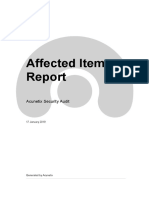 Affected Items All Vulnerabilities PDF