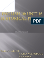 Unit 16: Historical Places-Egypt