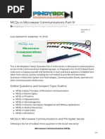 MCQs in Microwave Communications Part IV