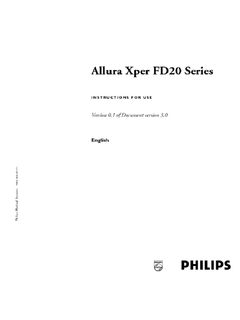 Allura Xper FD20 Series Manual PDF PDF