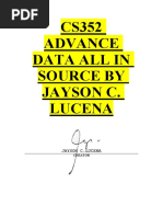 CS352 Advance Data All in Source by Jayson C. Lucena