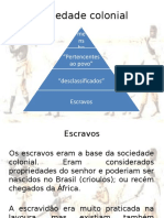 Escravidão - Sociedade Colonial