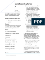 Ratio and Proportion Problems: Salaama Secondary School