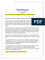 HAP 200-2 Happiness Studies Out-Of-Class Assignment Case Study Read The Following Case Carefully and Then Answer All The Questions