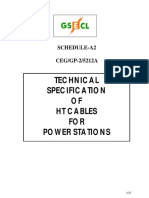 Technical Specification OF HT Cables FOR Power Stations: Installed