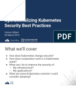 Operationalizing Kubernetes Security Best Practices: CNCF Webinar