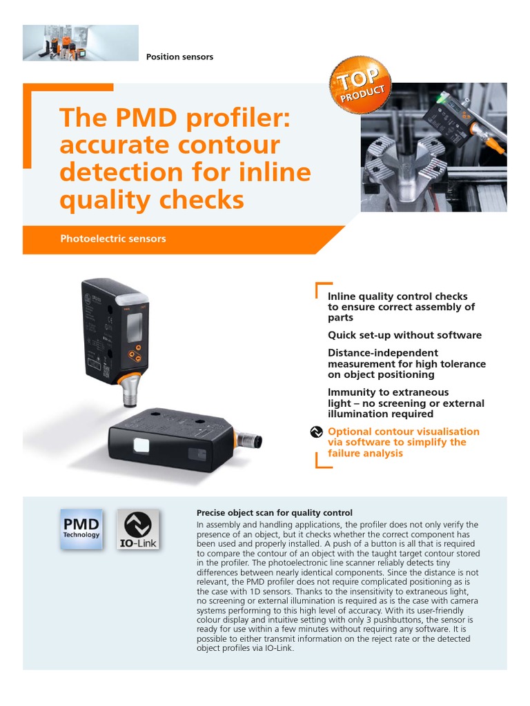 PMD Profiler for Inline Quality Control | PDF | Manufactured Goods ...