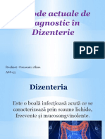 Metode Actuale de Diagnostic În Dizenterie