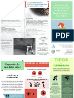 Folleto Charla de Prevención Hablemos - Depresión y Suicidio