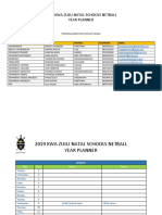 2019 KZN Schools Netball Year Planner Contacts